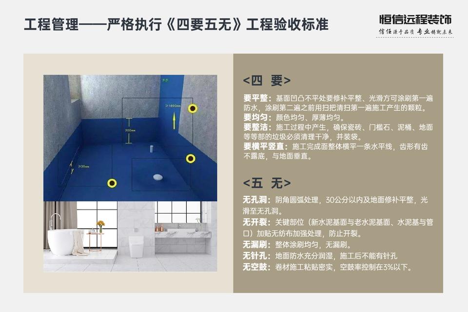 《四要五无》工程验收标准